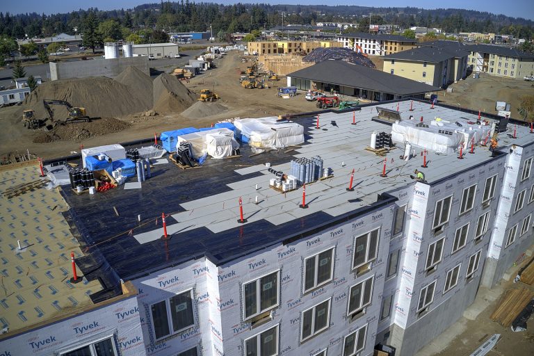 apartment building under construction