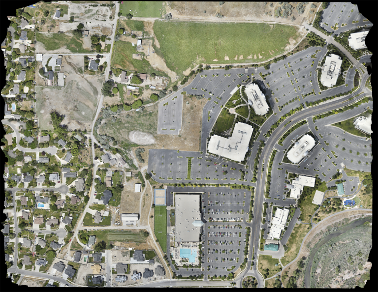 orthomosaic mapping of commercial development